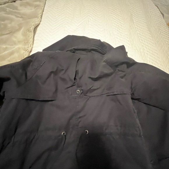 Rain jacket, blue, multi pockets, draw string - Picture 5 of 8